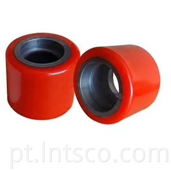 Red PU Forklift Wheel